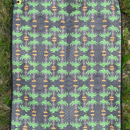 Palm Basket Disc Golf Towel Palm Basket Disc Golf Towel