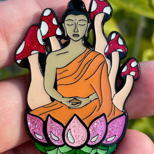 Mushroom Buddha Pin (Meyer) Mushroom Buddha Pin (Meyer)
