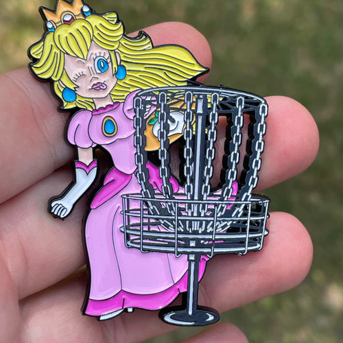 Princess Peach Disc Golf pin