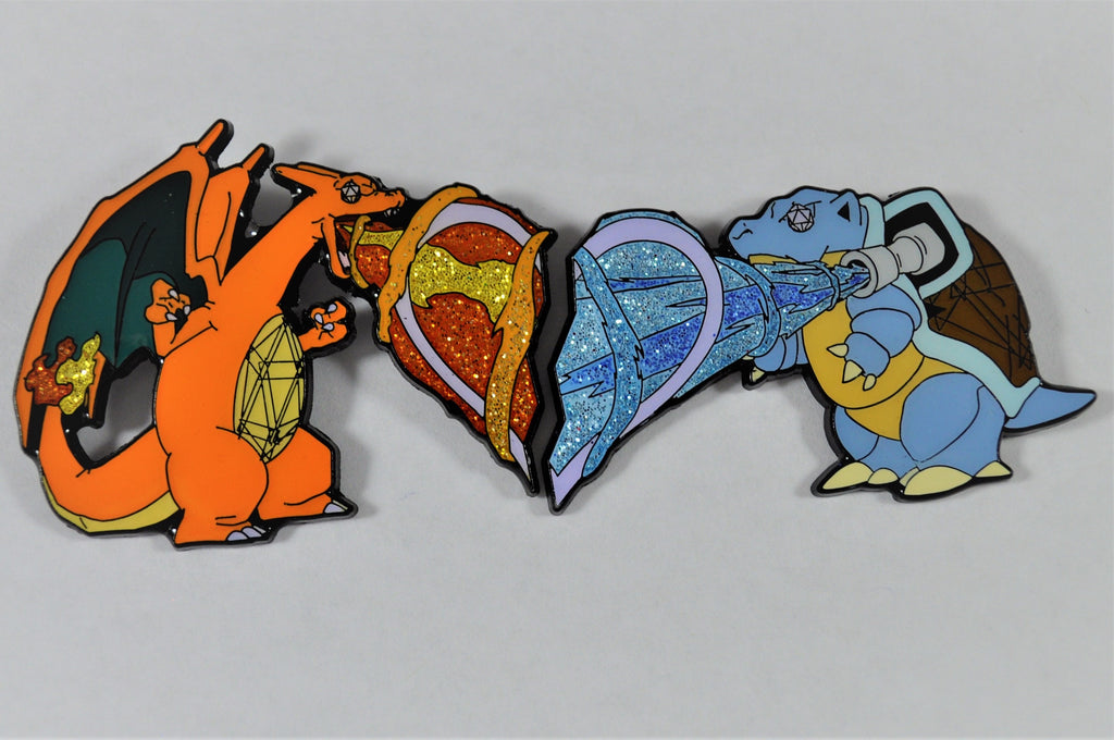 Charizard / Blastoise Best friend / Significant other pin set