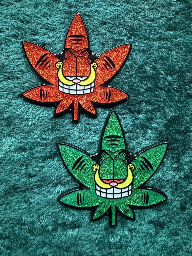 Garfijuana Pin (8-Bit Oni Stickers collab)