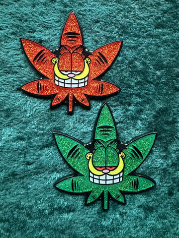 Garfijuana Pin (8-Bit Oni Stickers collab)