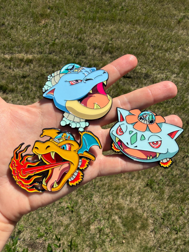 Space Heads Enamel Pin (Dark Mountain Cult)