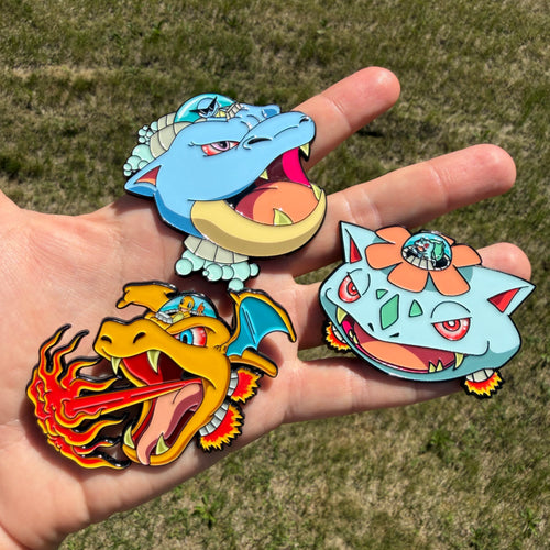Space Heads Enamel Pin (Dark Mountain Cult)