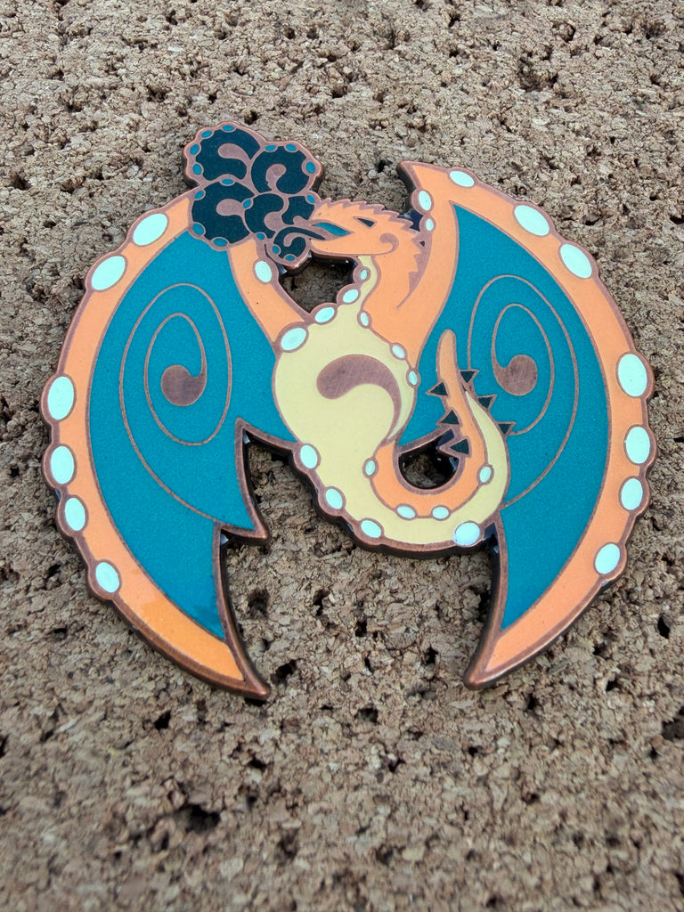 "Dragon" Pin (Biorhythmic Art)