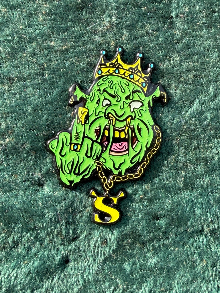 Swamp King Enamel Pin (8 Bit Oni Stickers Collab)