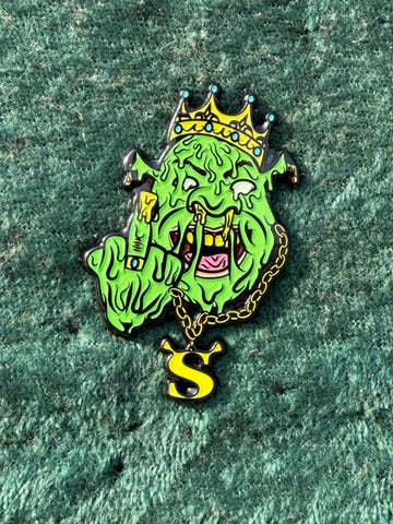 Swamp King Enamel Pin (8 Bit Oni Stickers Collab)