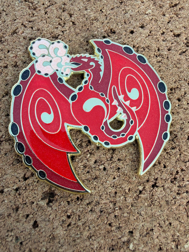 "Dragon" Pin (Biorhythmic Art)