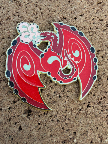 "Dragon" Pin (Biorhythmic Art)