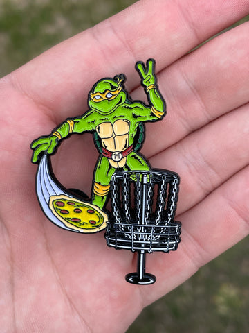 TMNT Michelangelo Disc Golf Pin
