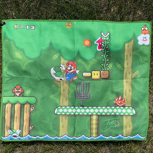 Mario Disc Golf World Towel