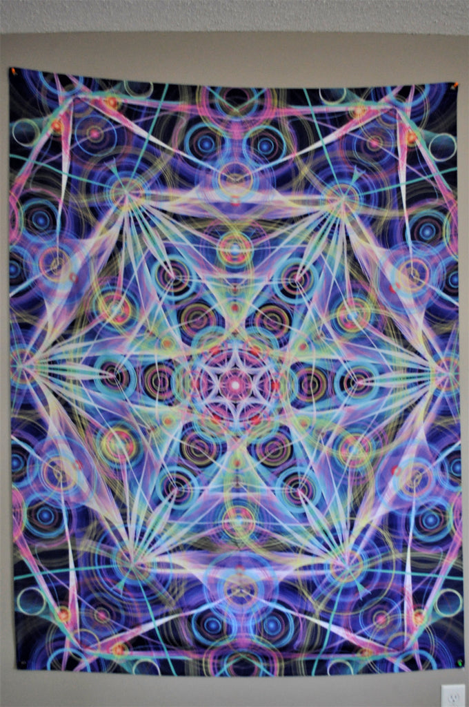 Trippy Mandala Tapestry