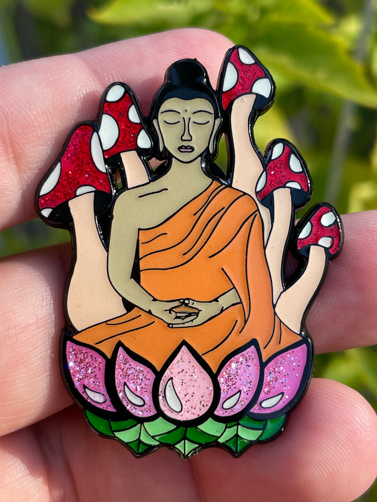 Mushroom Buddha Pin (Meyer)