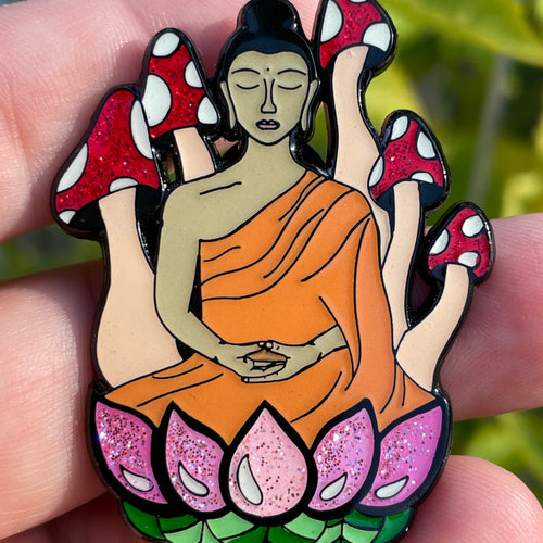 Mushroom Buddha Pin (Meyer)