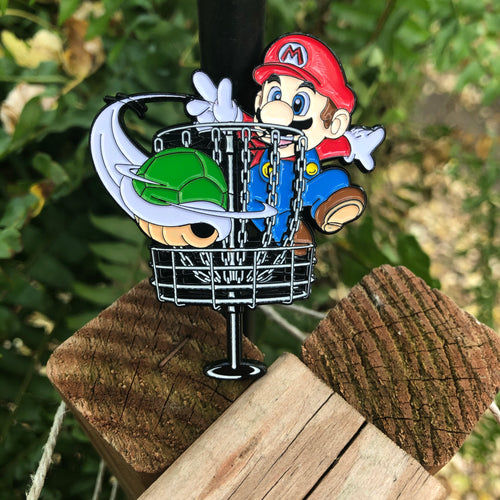 Mario disc golf pin