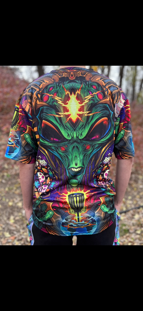 Alien Disc golf shirt presale