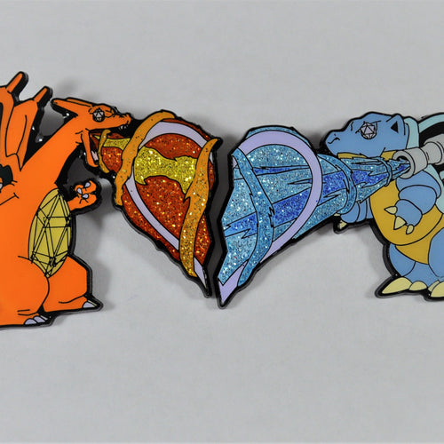 Charizard / Blastoise Best friend / Significant other pin set